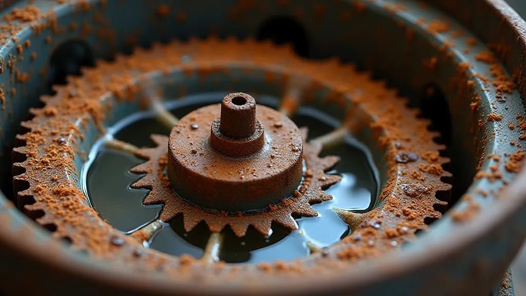 Gear being soaked in Evaporust