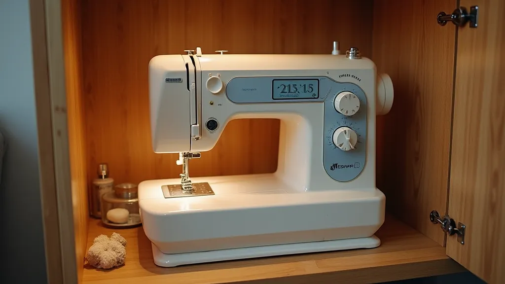 Proper storage of a sewing machine