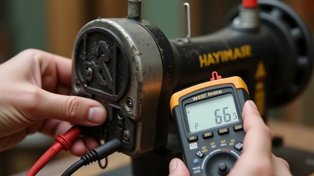 Multimeter testing wiring