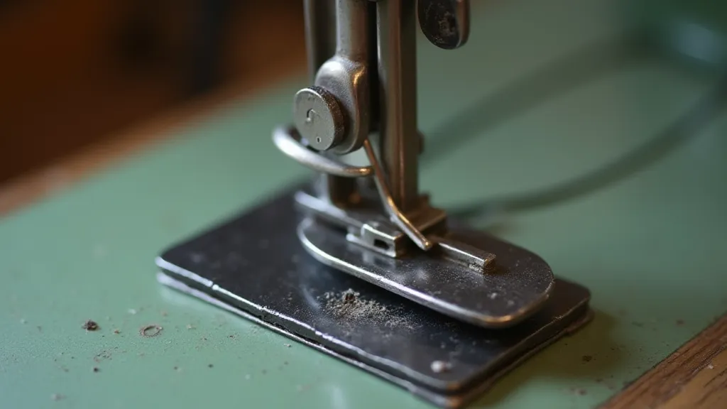 Needle bar showing slight wobble
