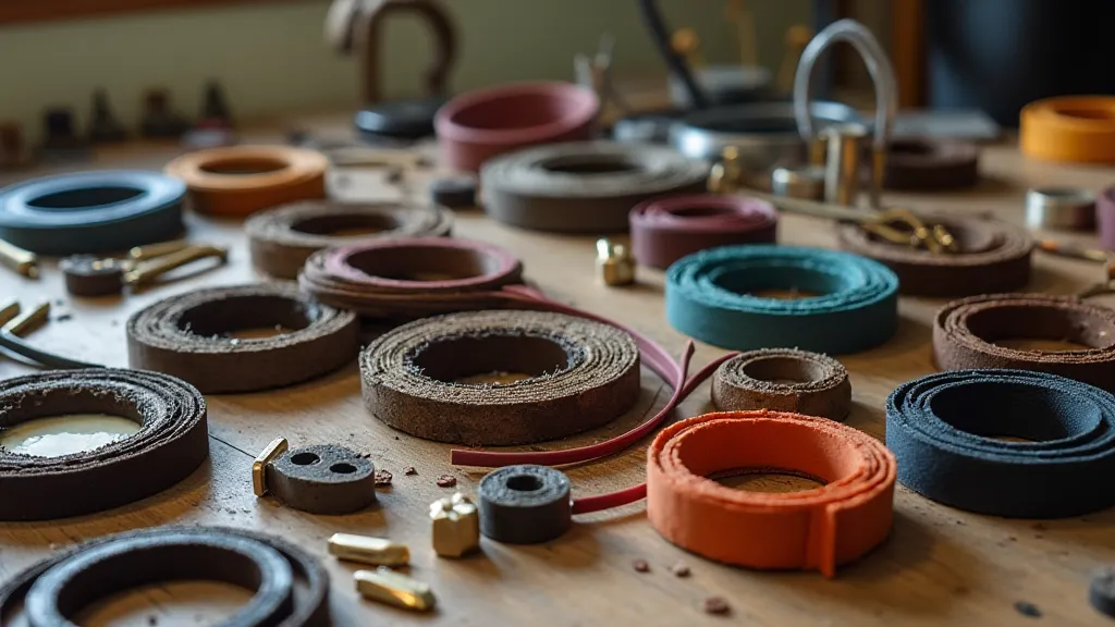 Various types of sewing machine belts