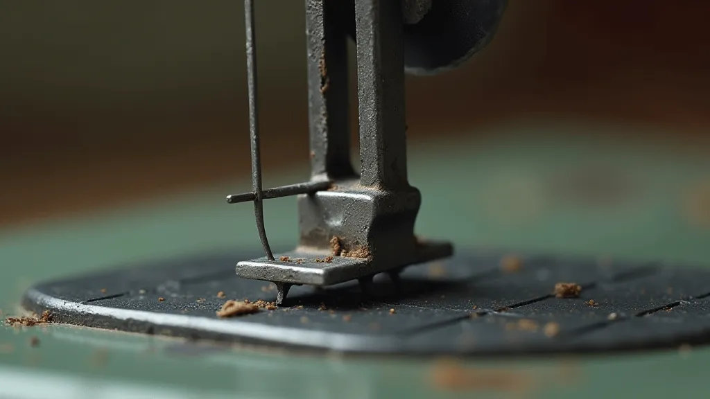 Damaged sewing machine needle