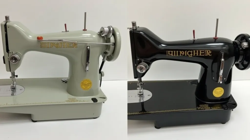 Singer Featherweight Gray Decal Model