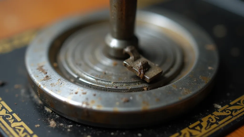 Worn upper tension discs