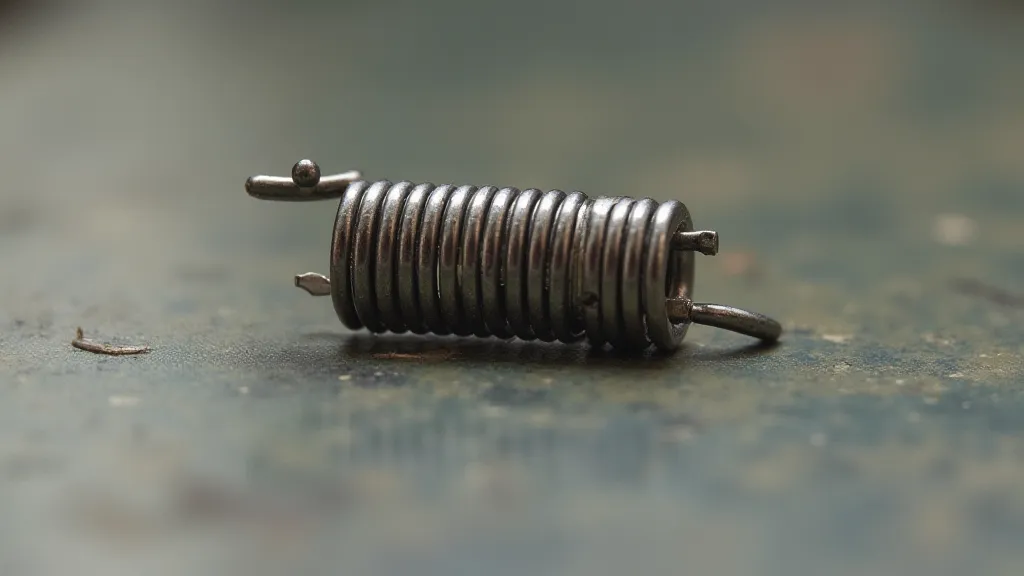 Compressed tension spring