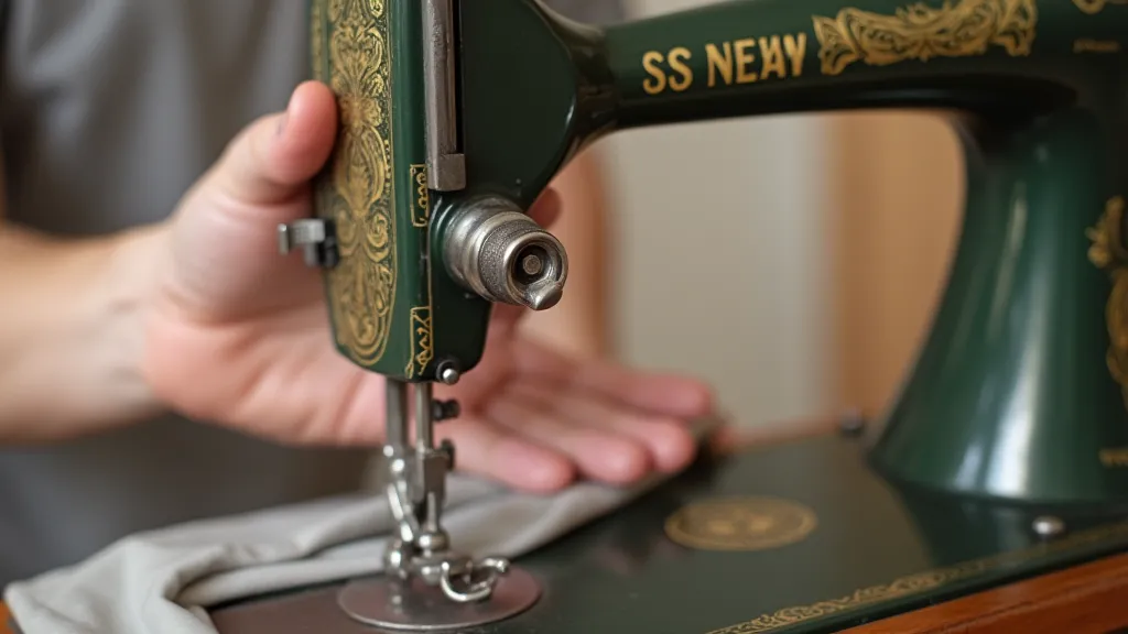 Cleaning a sewing machine with white vinegar